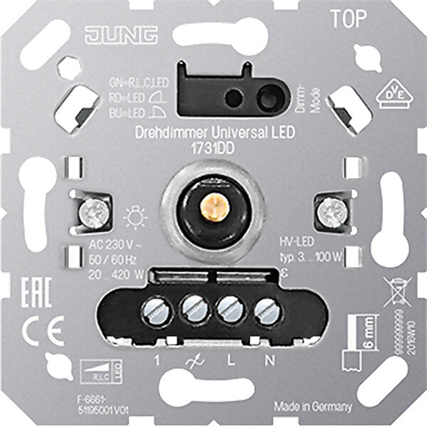 JUNG LED-Drehdimmer Universal 1731 DD